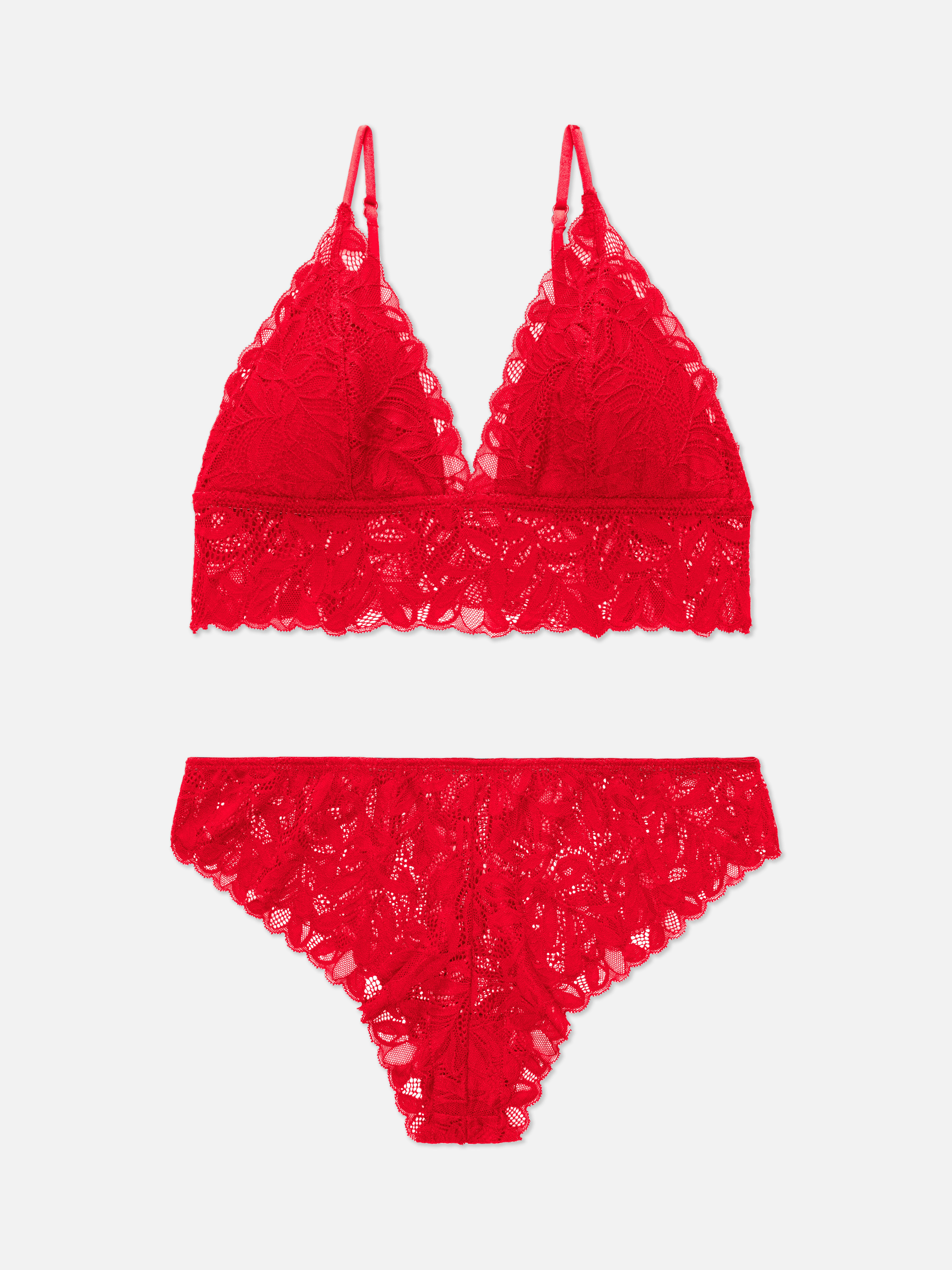 Conjunto de bralette y braguitas de encaje | Conjuntos de lencería y ropa interior | Lencería y ropa interior | Ropa para mujer | Nuestra línea de moda femenina | los productos Primark Primark