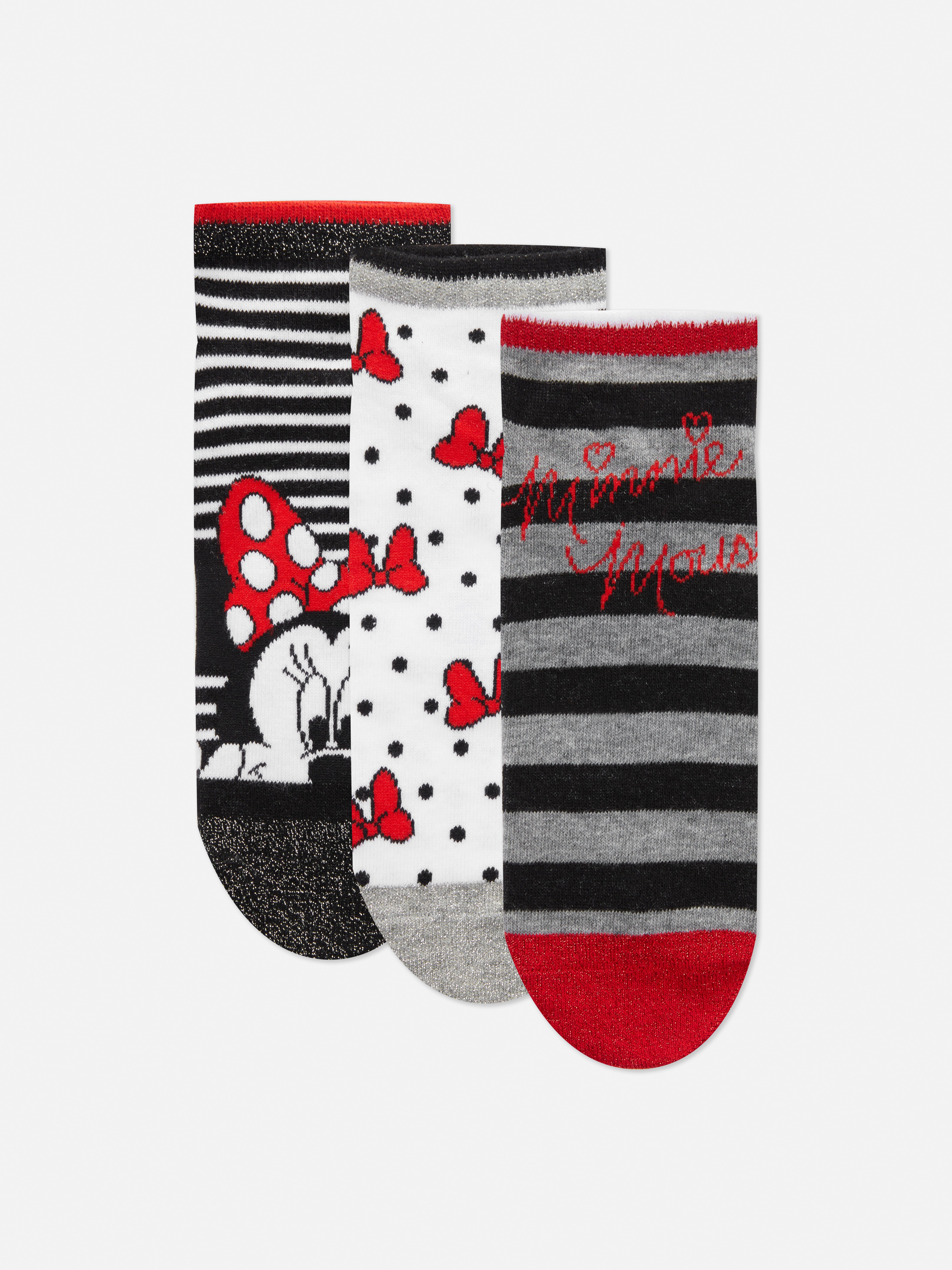 3 pares de calcetines de Minnie Mouse | Medias y calcetines para mujer | para mujer | Nuestra línea de moda femenina | Todos los productos Primark | Primark