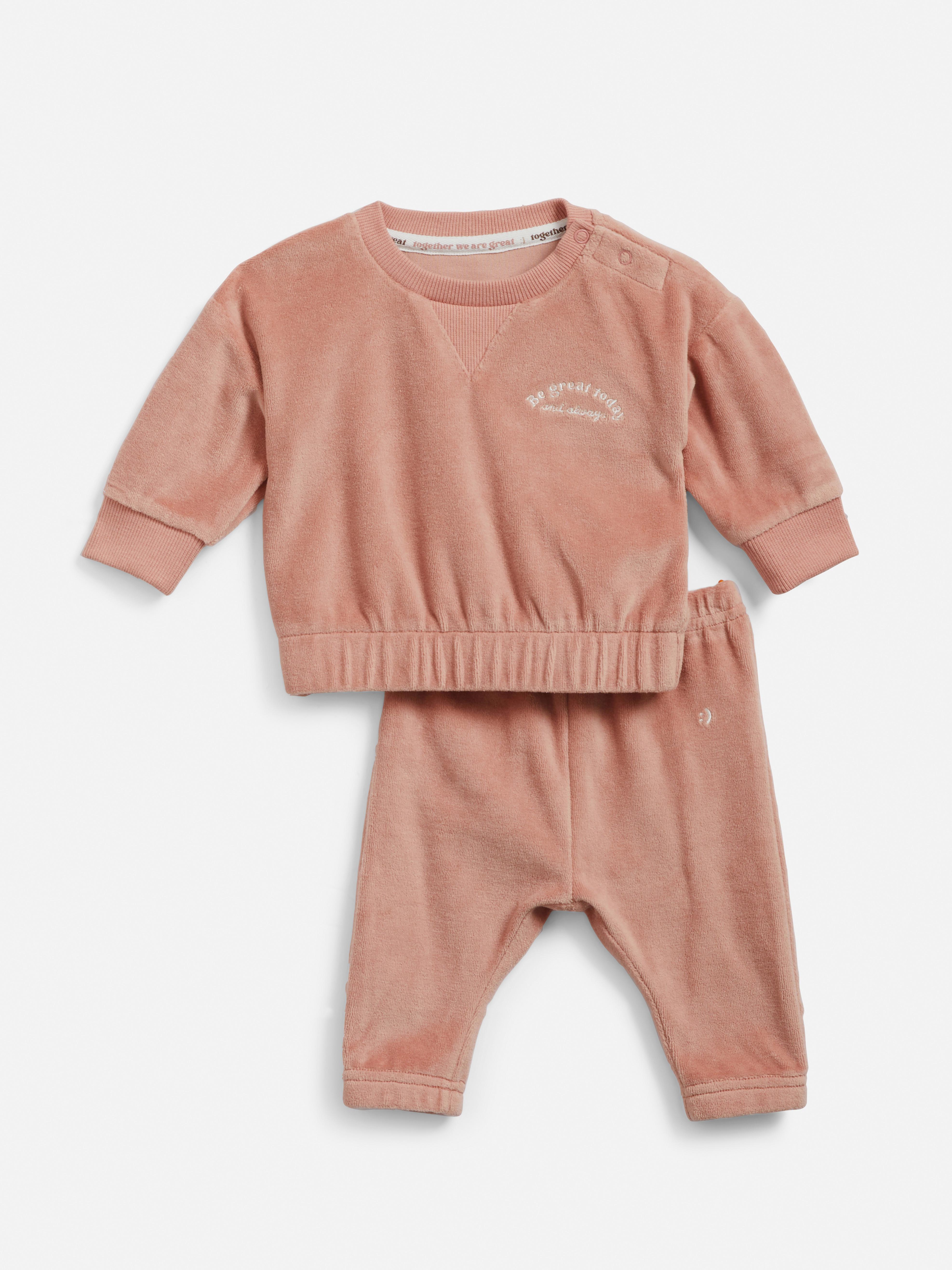 Stacey Solomon Velour Sweatshirt and Joggers Set Baby Boy Clothes Baby & Newborn Clothes