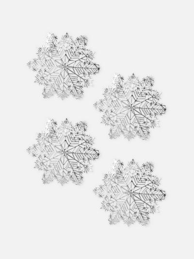 4pk Snowflake placemats