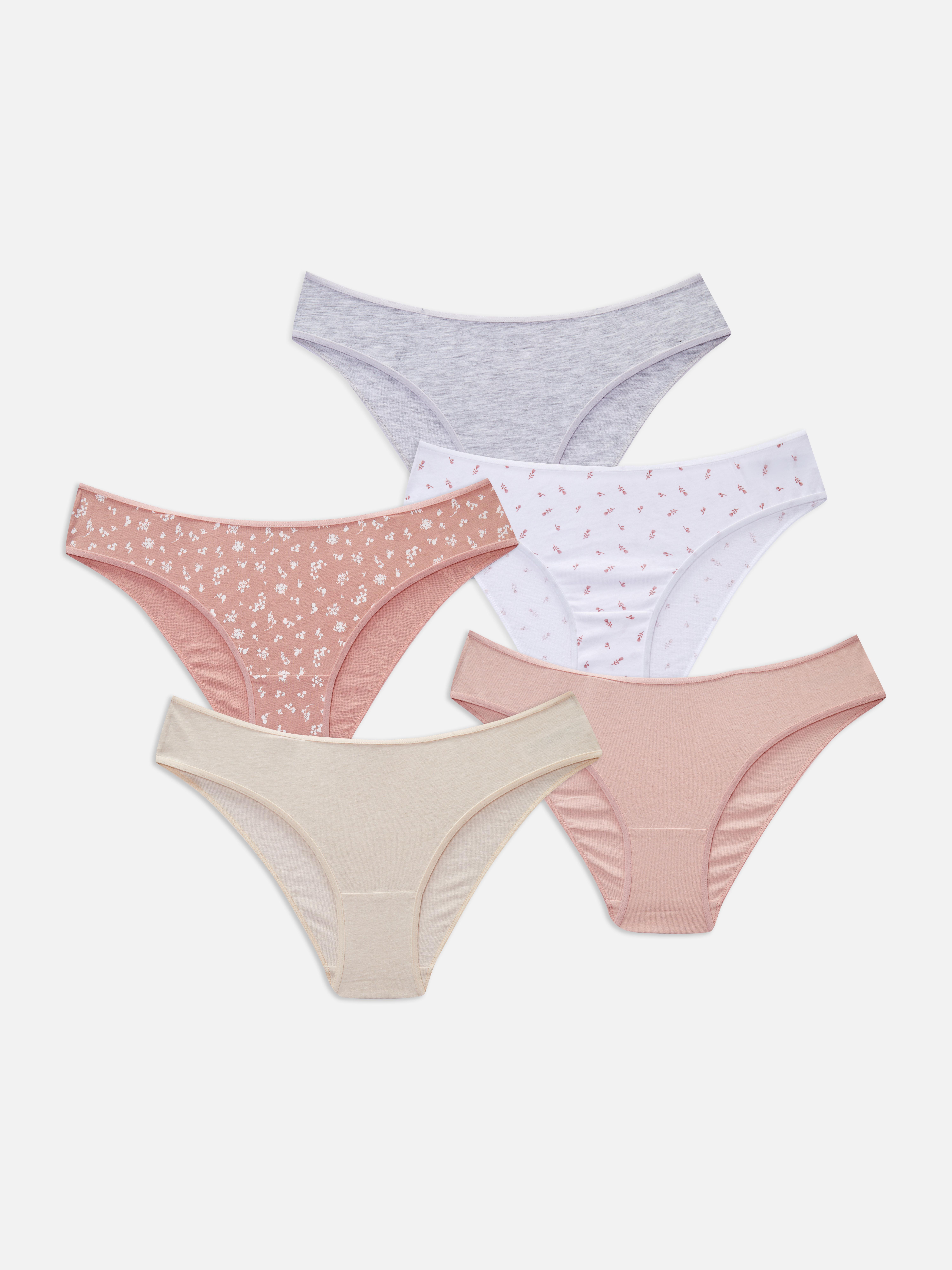 Katoenen minislips, set van 5 Onderbroeken & slips Lingerie
