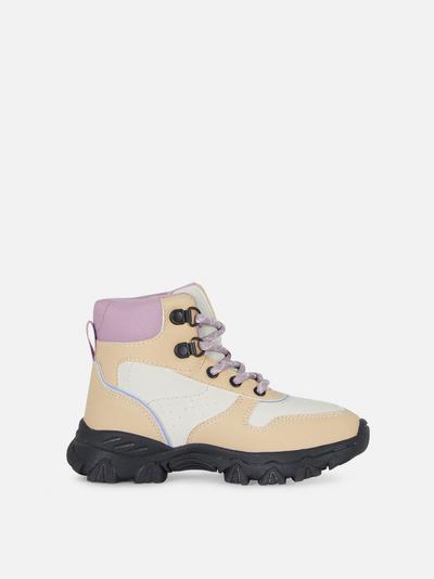 Panelled Hiker Boots