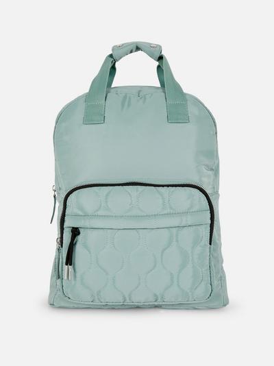 Quilted Dual Compartment Backpack