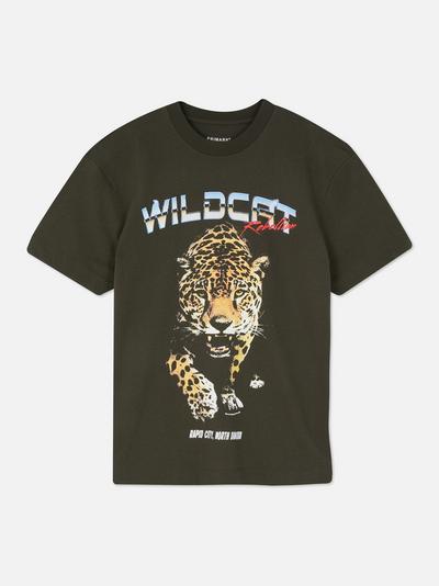 T-shirt con stampa Wildcat