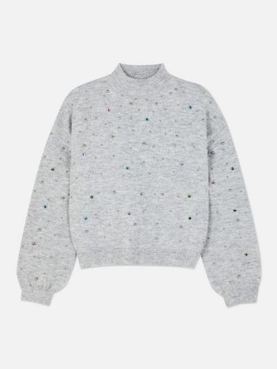 DAMEN Pullovers & Sweatshirts Pullover Party Primark Pullover Rabatt 60 % Weiß S 