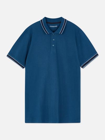 Cotton Pique Button up Polo Shirt