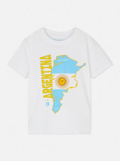 T-shirt con stampa Argentina