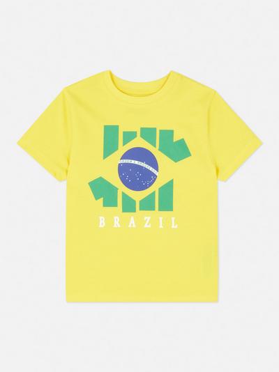 Camiseta con estampado de Brasil