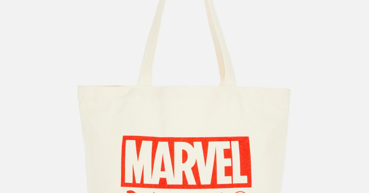 Bolso tote de algodón logotipo de Marvel | Bolsos y carteras para hombre | Complementos para hombre: cinturones, sombreros y gafas de sol | Nuestra línea de masculina Todos