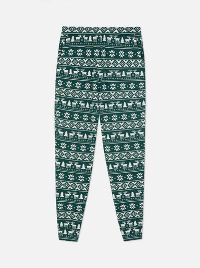 Calças treino pijama Natal malha
