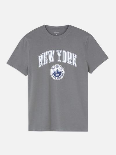 T-shirt met print New York
