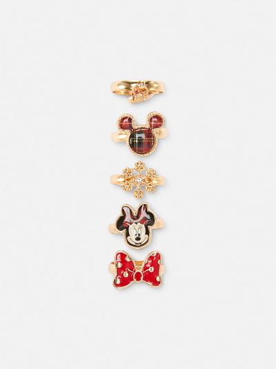 Lot de 5 bagues Disney Minnie Mouse