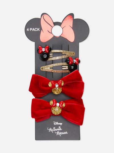 Disney Minnie Mouse Bow and Snap Hair Slides