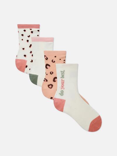 4-Pack Animal Print Socks