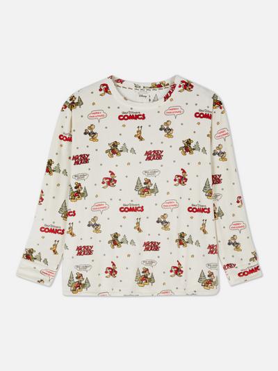 Kuscheliges „Disney Micky Maus und Freunde“ Pyjamatop aus Minkystoff