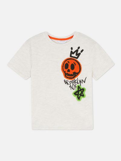 Bouclé Skull Cotton T-shirt