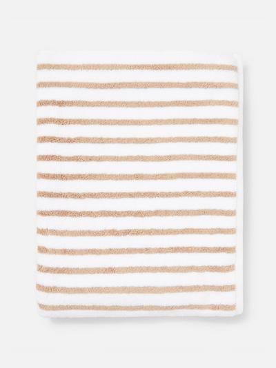 White Striped Extra Large Bath Towel