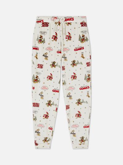 Pantaloni pigiama in tessuto Minky Topolino e amici Disney