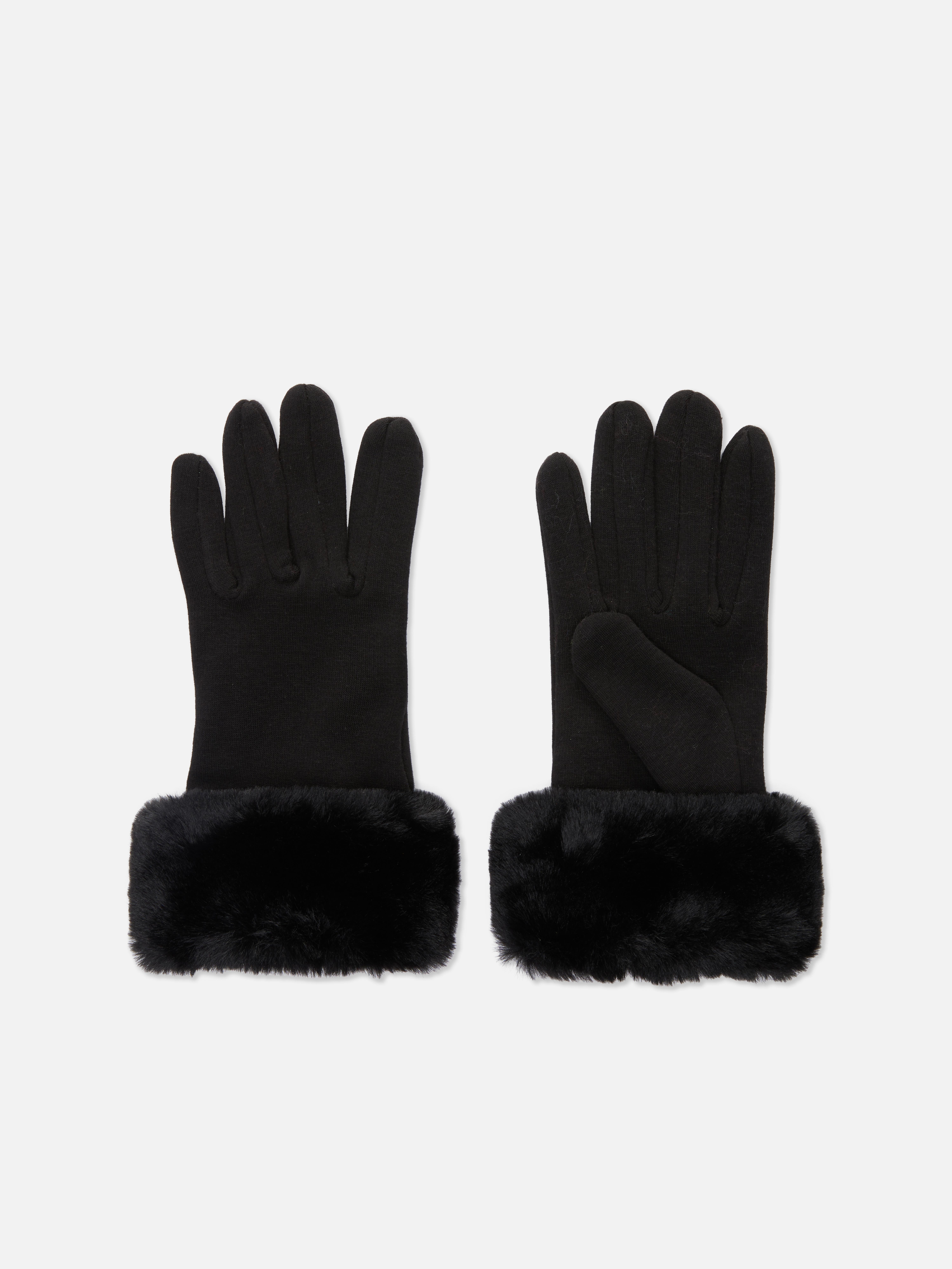 Faux Fur Cuff Gloves Women's Hats, Scarves & Gloves Women's