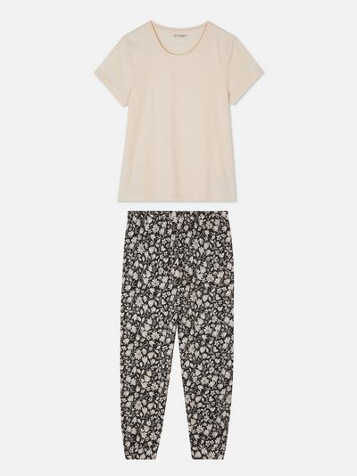 Printed Jersey Pajama Set