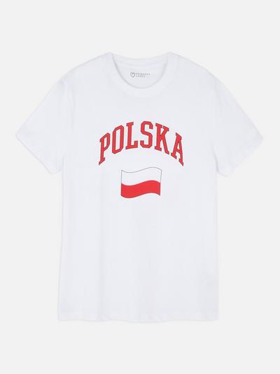 Fussball-T-Shirt mit Print „POLSKA“