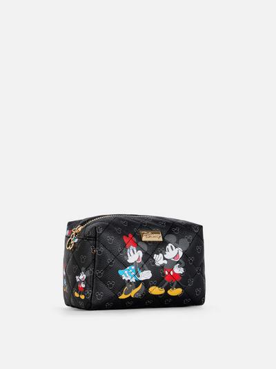 Bolsa de maquillaje de piel sintética de Minnie Mouse de Disney
