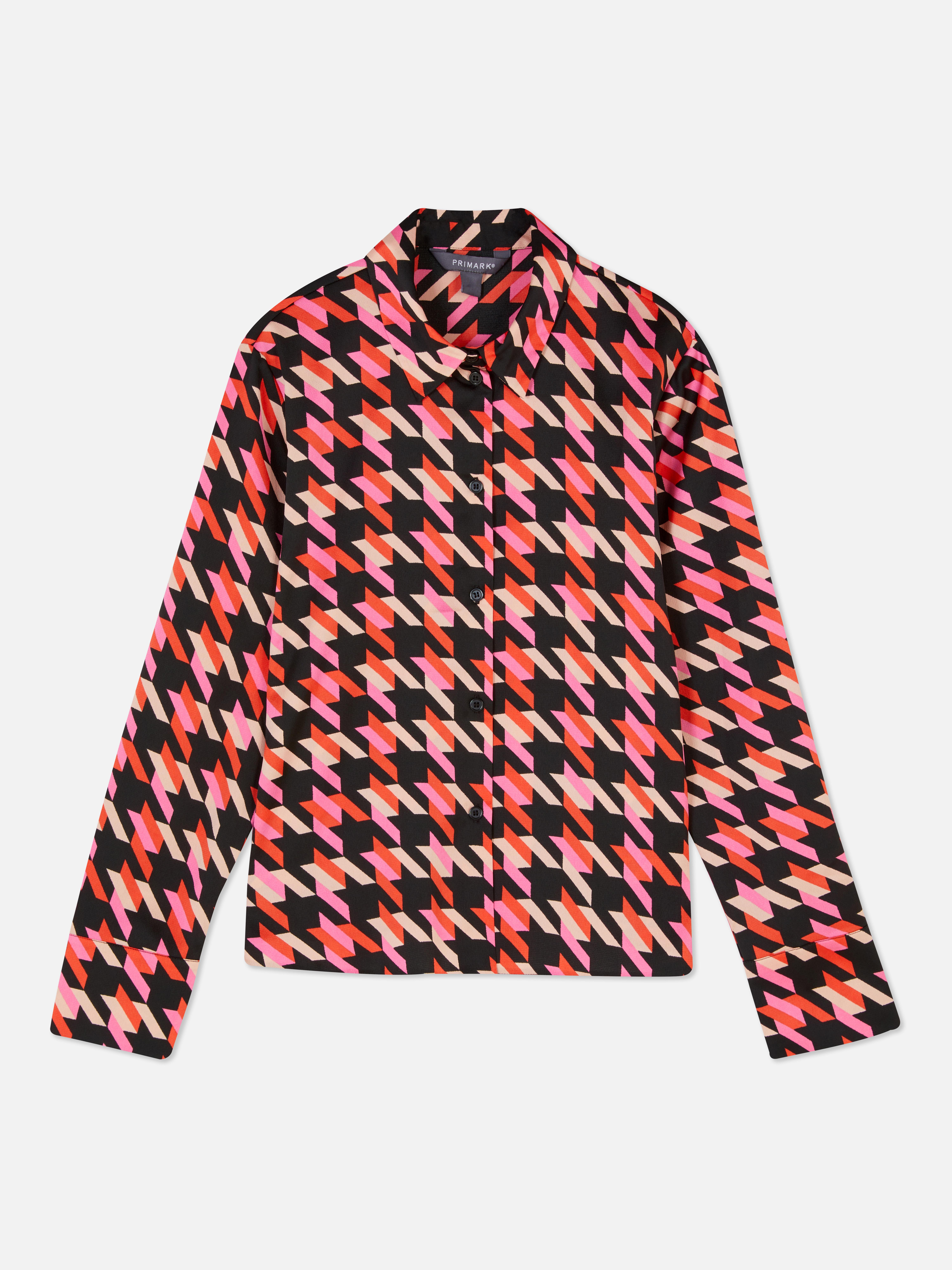 Chemise imprimée en satin Hauts femme Mode femme Nos collections