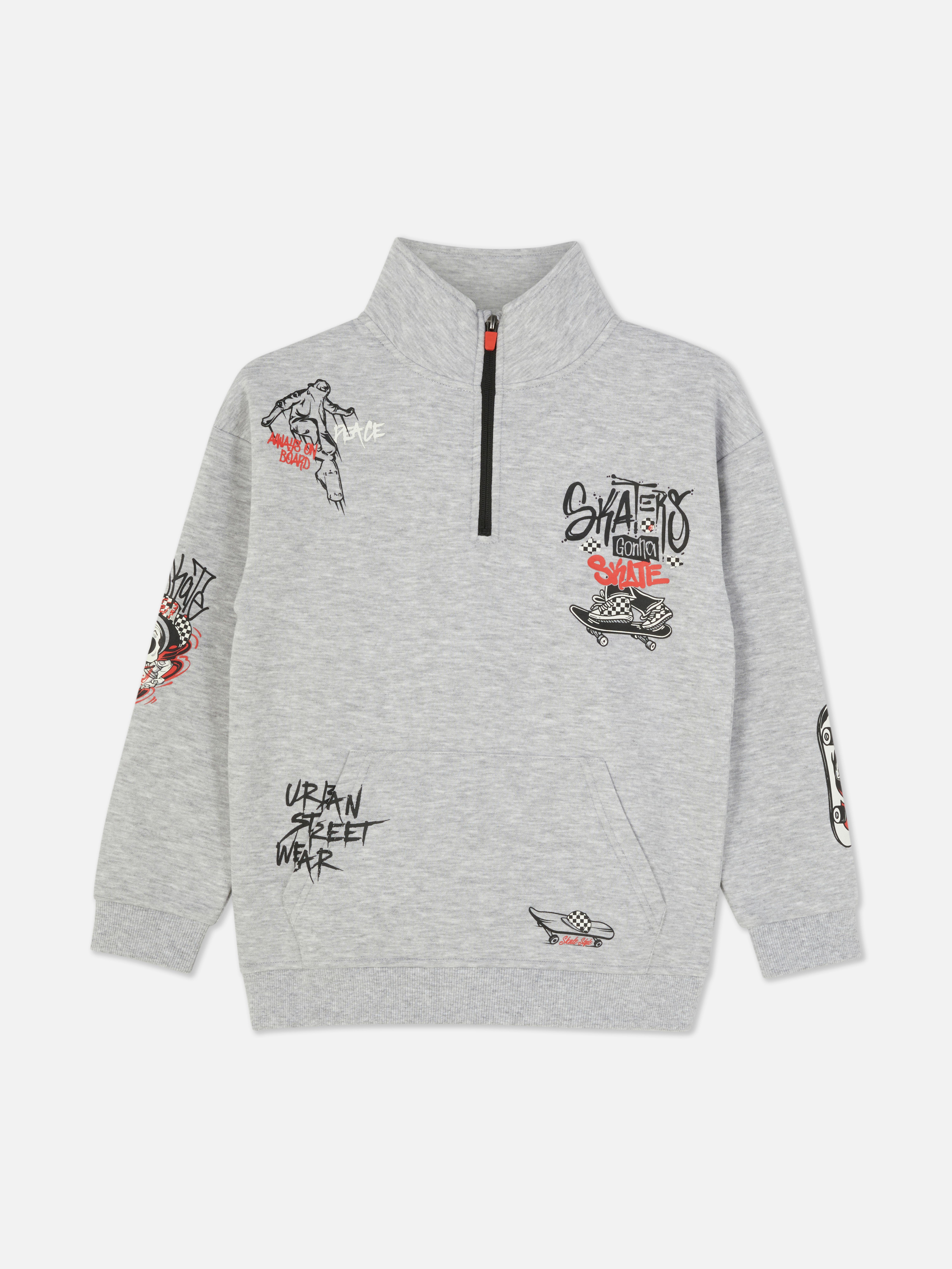 Zip Neck Skate Top