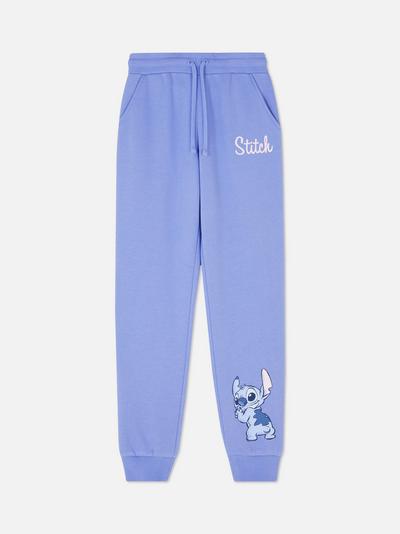 Pantaloni tip jogger cu imprimeu Disney Lilo and Stitch