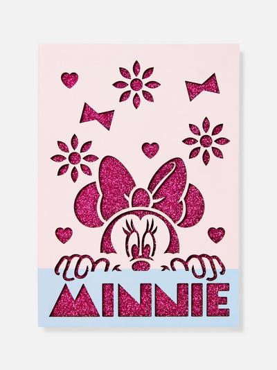 „Disney Minnie Maus“ A5-Notizbuch mit Glitzer