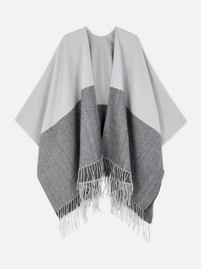 Woven Fringed Cape