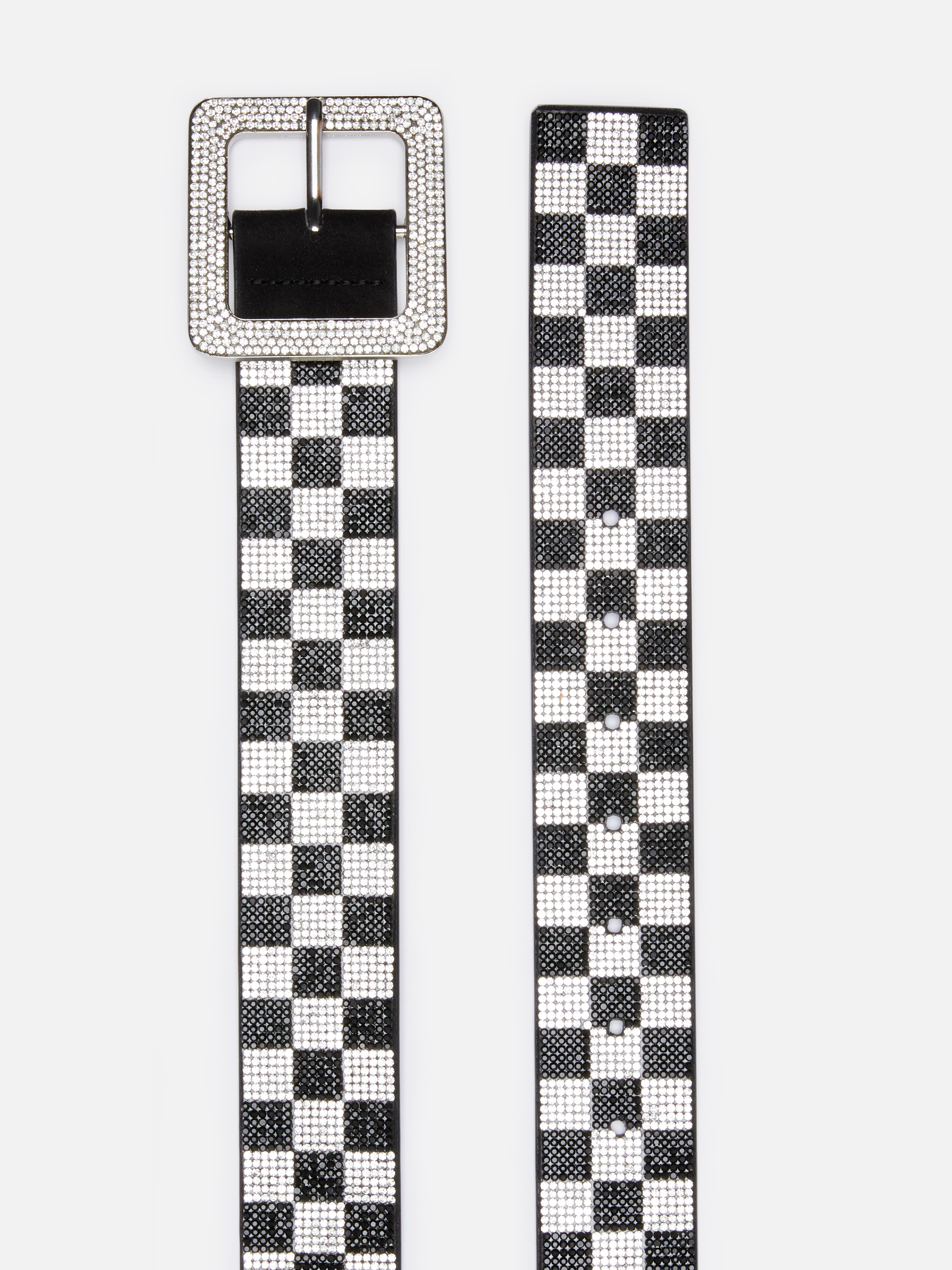Cinturón a cuadros con strass | Cinturones para mujer | Accesorios de mujer | línea de femenina | Todos los productos Primark | Primark España