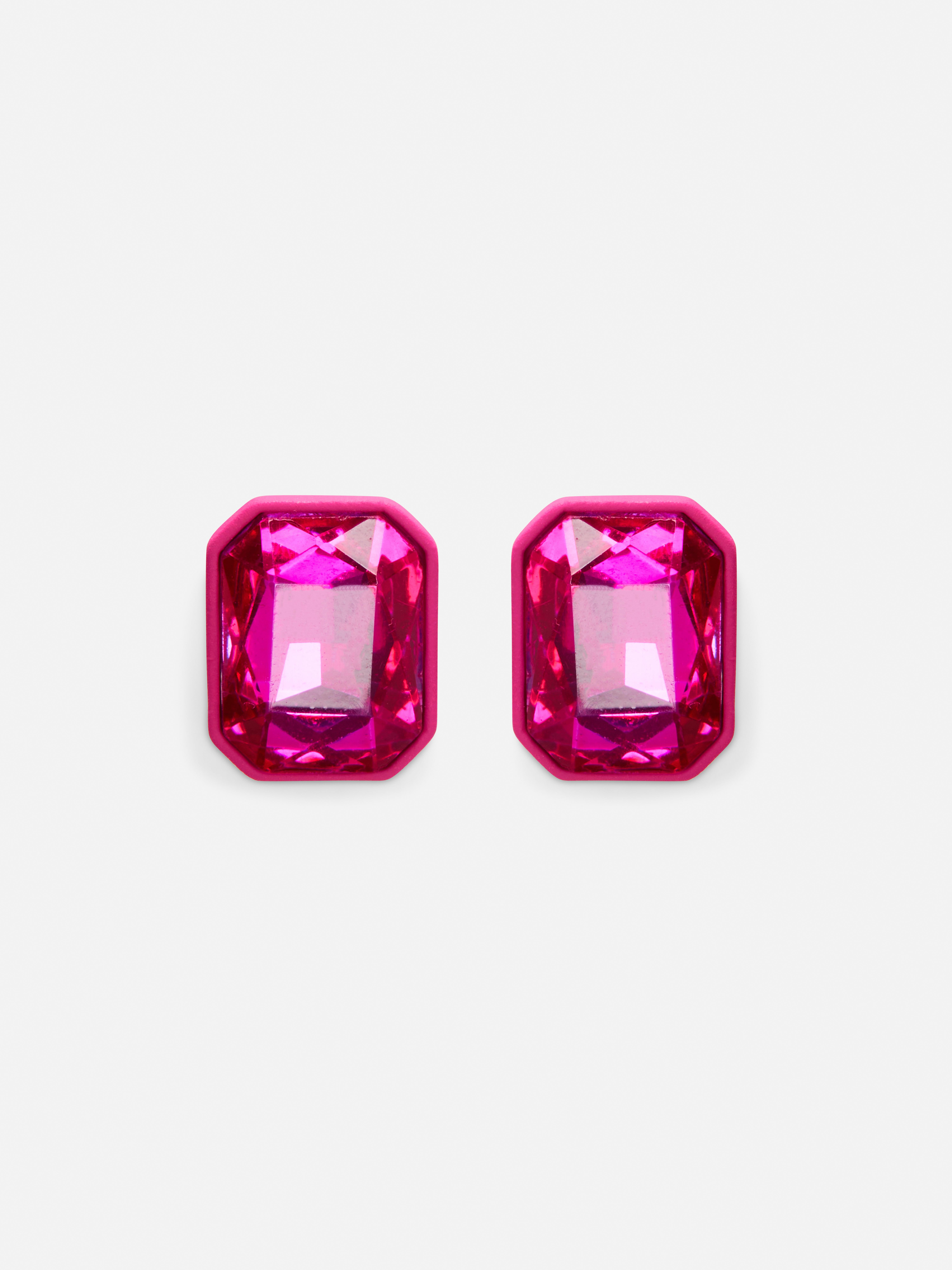 Colored Gem Stud Earrings Earrings Necklaces, Earrings & Rings