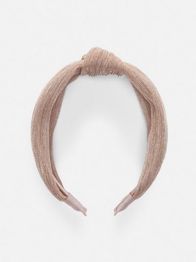 Haarband met glitters en knoop