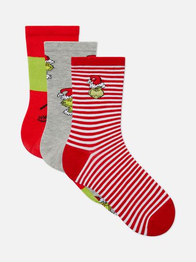 3-Pack The Grinch Ankle Socks