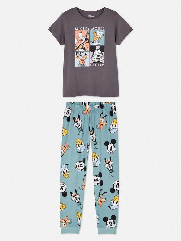wealth Season summer Pijamale cu mânecă scurtă cu imprimeu tip colaj Disney Mickey Mouse and  Friends | Set de pijamale pentru femei | Pijamale pentru femei |  Îmbrăcăminte pentru femei | Gama noastră de articole