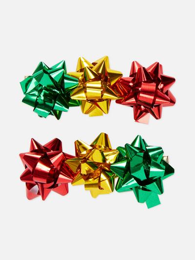 2 Pack Gift Bow Clips