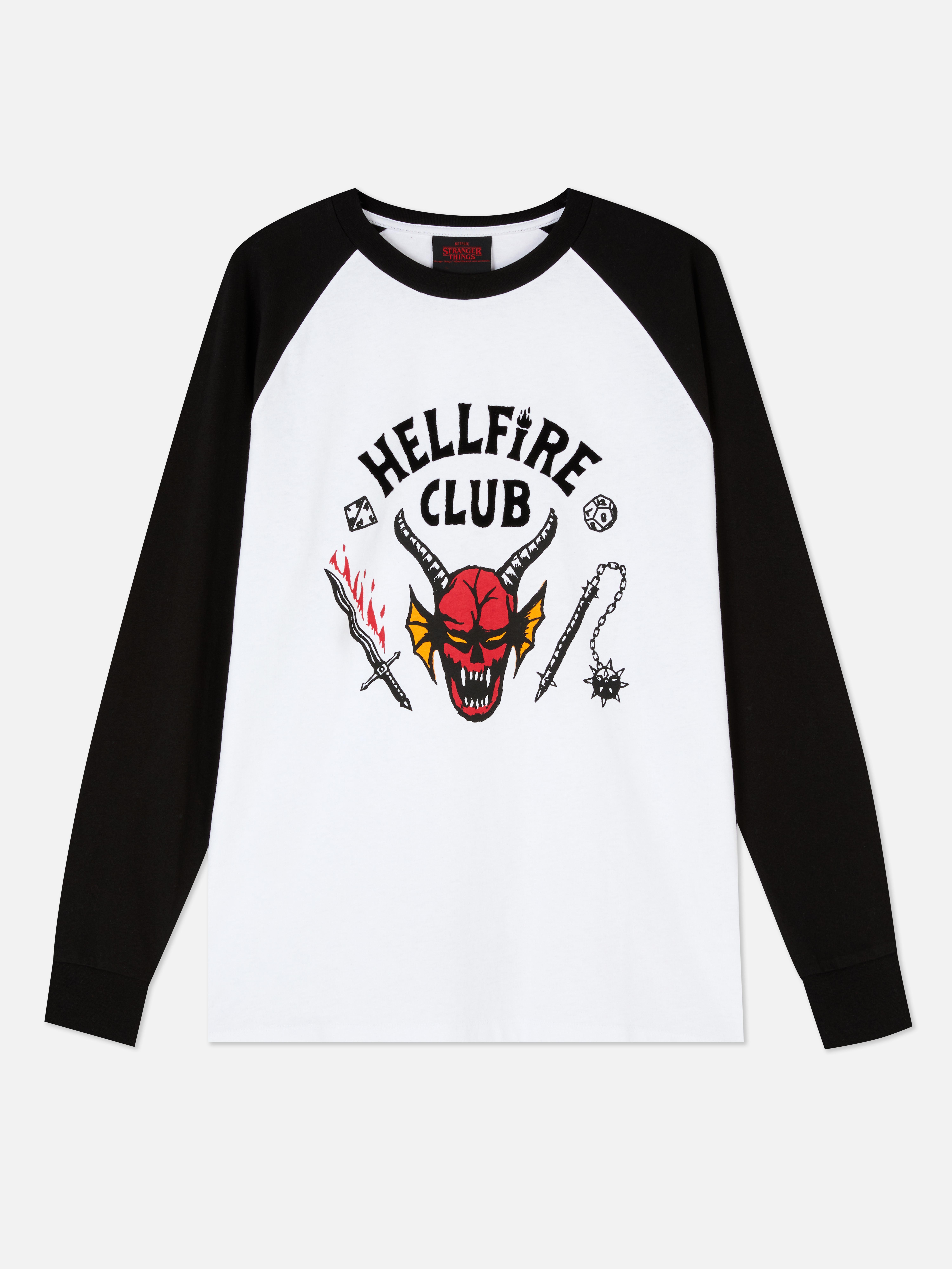 Camiseta de Hellfire Club de Stranger Things | Camisetas para hombre | Camisetas y partes de arriba para hombre | Ropa para hombre | Nuestra línea de moda masculina | Todos productos Primark | Primark España