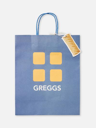 Greggs Paper Gift Bag With Tag