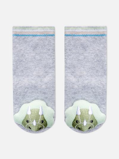 Tinysaurus Rattle Toe Socks
