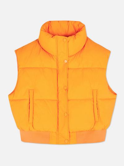 Cropped Padded Gilet