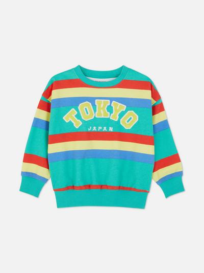 „Tokyo“ Sweatshirt mit Rundhalsausschnitt und Print