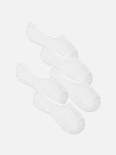 Pack de 5 pares de calcetines invisibles de malla