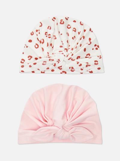 2-Pack Knot Bow Wrap Hats