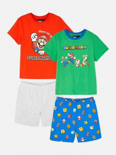 Set de 2 pijamale cu șort Super Mario