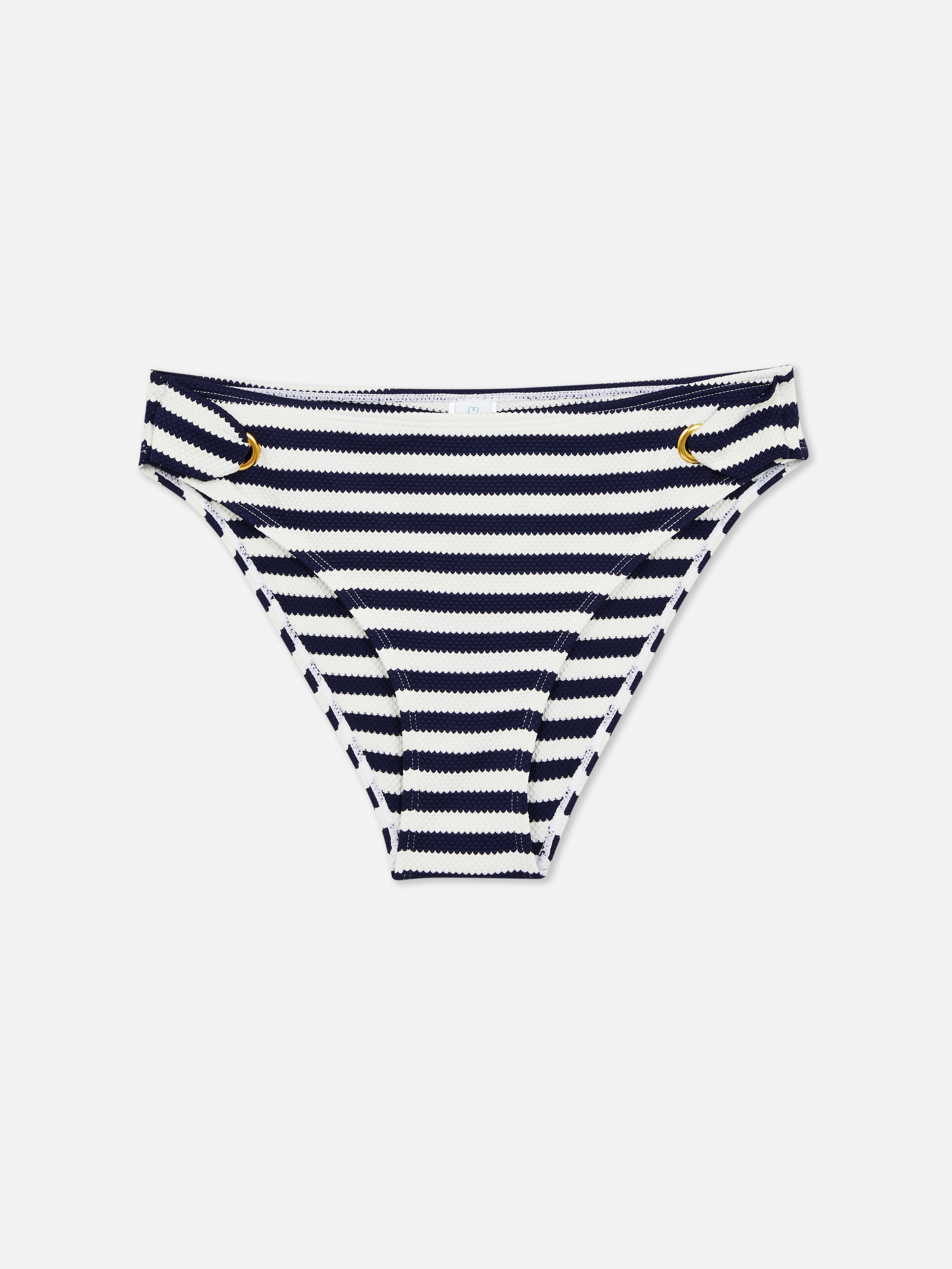 Braguita de bikini piqué texturizado con detalle de ojales | Bikinis y bañadores | Ropa para | línea de femenina | Todos los productos Primark | Primark España