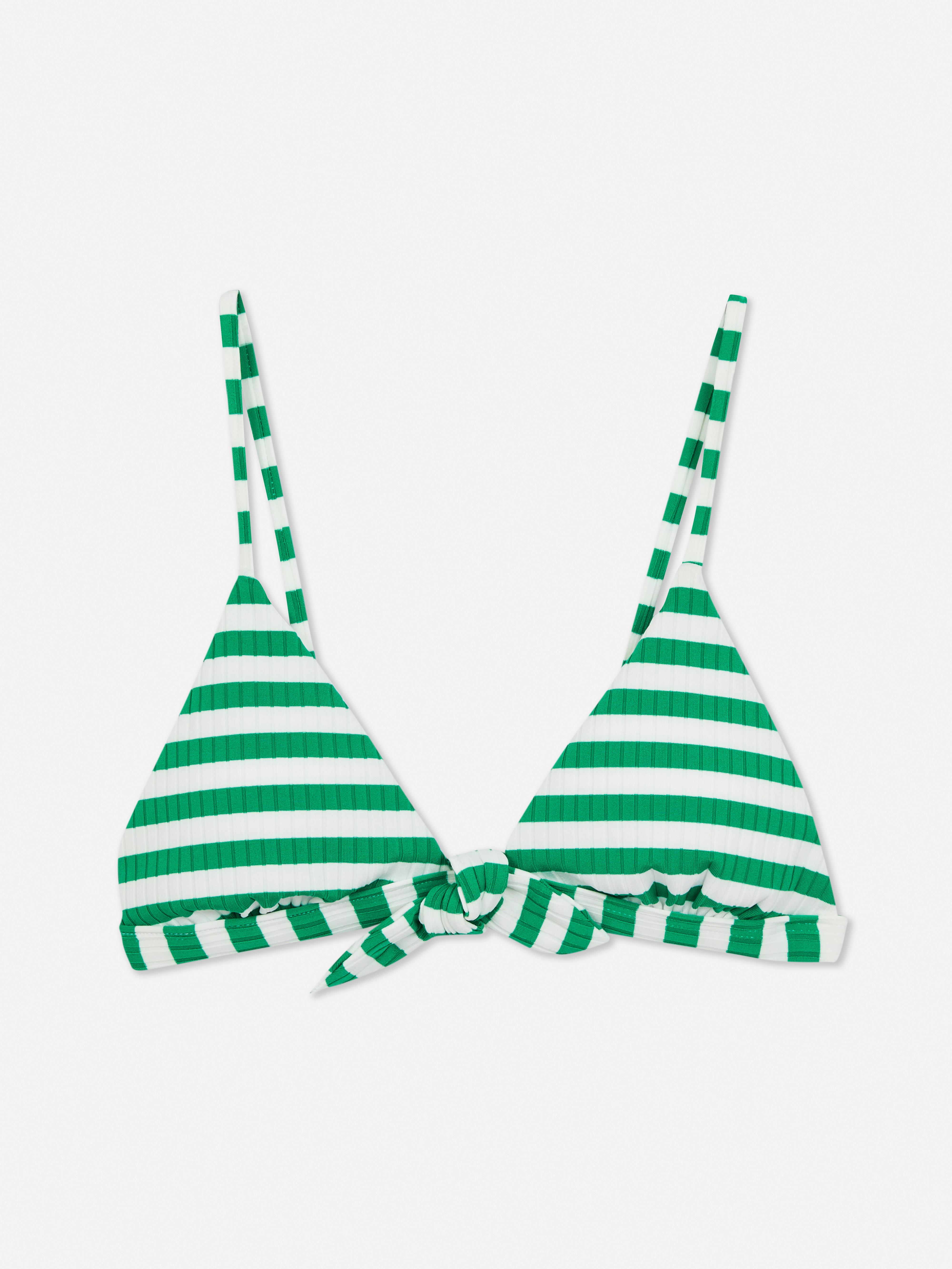Top de bikini de triángulo a rayas | Bikinis y bañadores | Ropa para mujer | Nuestra línea femenina | Todos los productos Primark | España