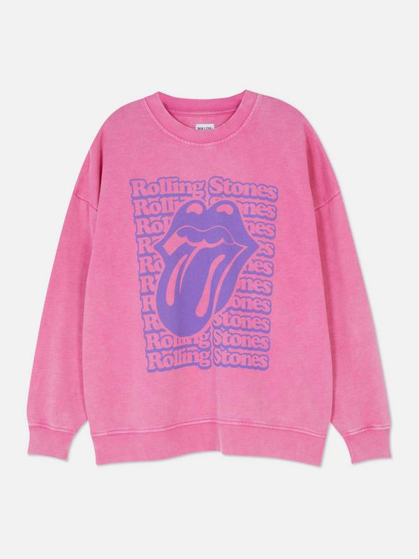 „Rolling Stones“ Sweatshirt mit Print