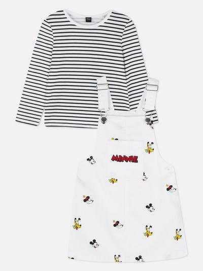 Komplet majice in obleke z naramnicami Disney Mini miška in prijatelji
