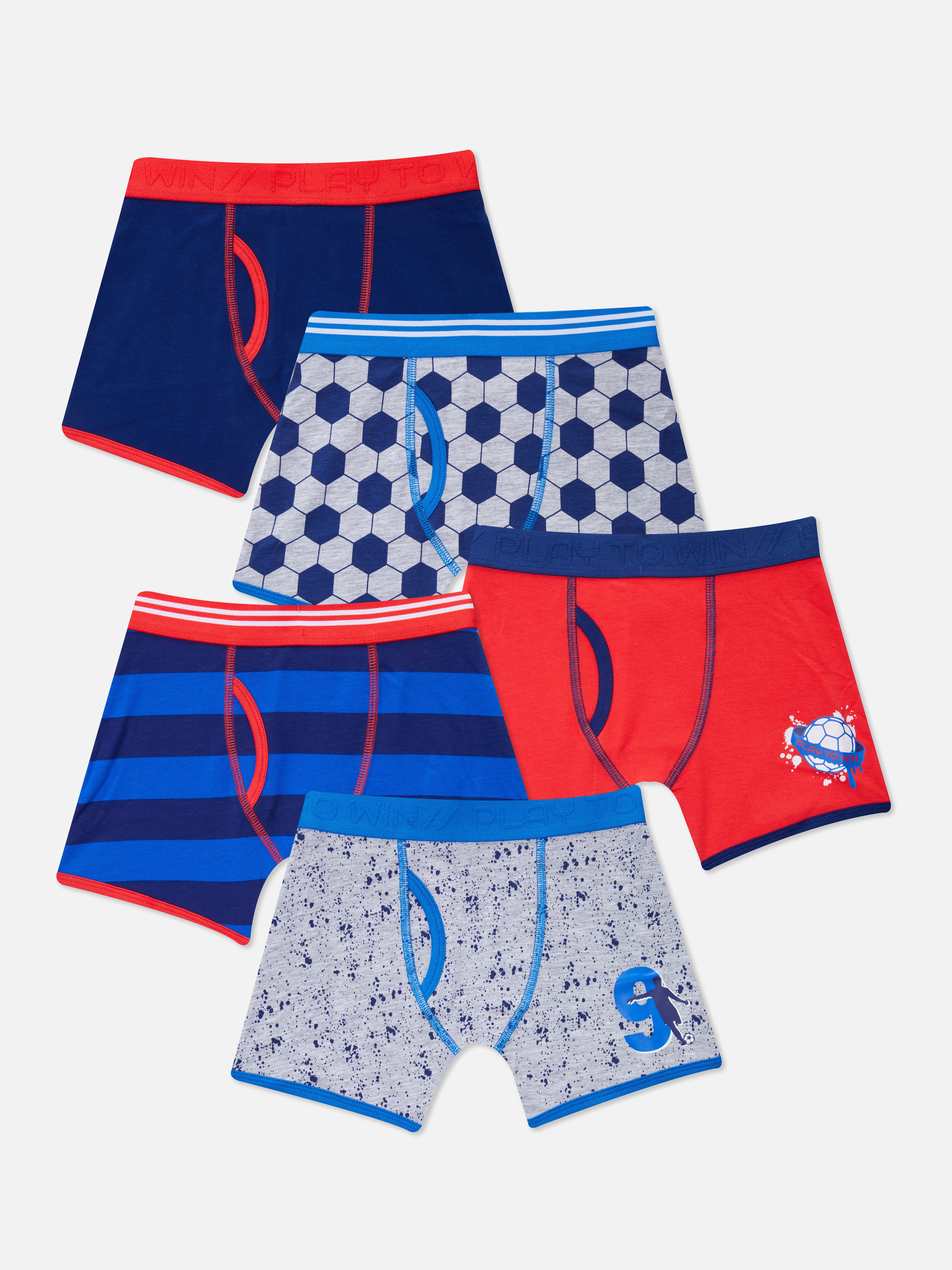 5Pack Soccer Boxer Briefs Kids' Accessories Kids' Clothes All
